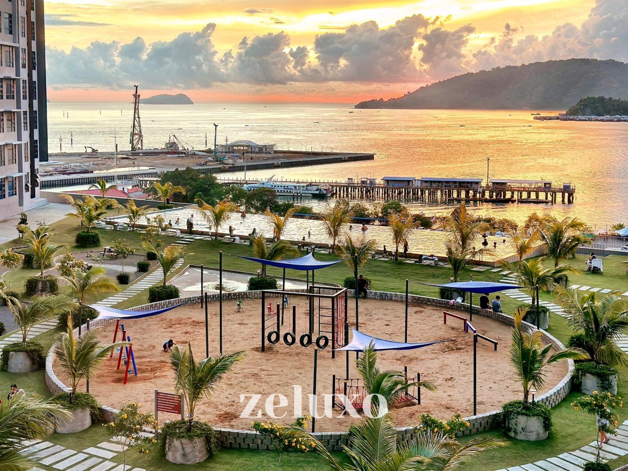 #5 Jesselton Quay City Pads Seaview By Zeluxo Kota Kinabalu Exterior foto